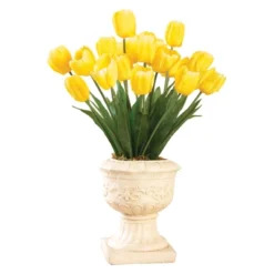 Collections Etc Springtime Tulip Bushel Artificial Maintenance-Free Bouquet Bush - Set Of 3 -Home Decor Store GUEST d09981c3 9b92 42e3 9838 da5636d8b438