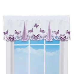Collections Etc Elegant Butterfly Emb. Valance -Home Decor Store GUEST d36e8f15 a2ea 4351 a6c7 4f89c6f63e8a