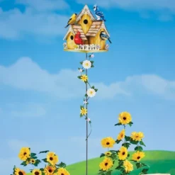 Collections Etc Realistic Birdhouse Floral 3-Foot Tall Garden Stake 5 Collections Etc Realistic Birdhouse Floral 3-Foot Tall Garden Stake -Home Decor Store GUEST d6eb4d33 18b9 4ea8 8ba2 247aab057127