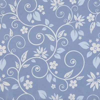 Collections Etc Floral Scrolling Vine Pattern Rod Pocket Top Window Drapes 5 Collections Etc Floral Scrolling Vine Pattern Rod Pocket Top Window Drapes - Image 3