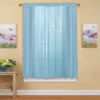 Collections Etc Decorative Sheer Fabric Rod Pocket Top Window Curtain Panel, Single Panel, -Home Decor Store GUEST e64e2526 a2d2 443e 94ec 60553c3fd499