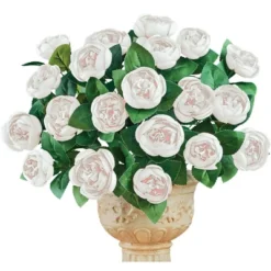 Collections Etc Cabbage Rose Bushes Set Of 3 11 Collections Etc Cabbage Rose Bushes Set Of 3 -Home Decor Store GUEST e9413291 cbbe 466a 9dd1 fd7004648504