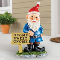 Collections Etc Hand-Painted Seasonal Gnome Sweet Gnome Garden Statue 7.5 X 5.25 X 9 Blue 12 Collections Etc Hand-Painted Seasonal Gnome Sweet Gnome Garden Statue 7.5 X 5.25 X 9 Blue -Home Decor Store GUEST ea851057 9039 4b93 a893 48c33d1fc644