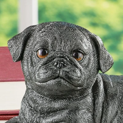 Collections Etc Hand-Painted Realistic Pug Puppy Outdoor Statue 7 Collections Etc Hand-Painted Realistic Pug Puppy Outdoor Statue - Image 5