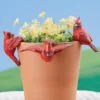 Collections Etc Hand-Painted Cardinal Pot Hangers - Set Of 3 -Home Decor Store GUEST f24055f3 a987 4481 b749 8faf547905d1