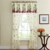 Collections Etc Magnolia Garden Floral Leaf Rod Pocket Window Curtains - Country Cottage Chic Design -Home Decor Store GUEST f3a52257 4a44 483c a26f 9338daa6a7b5