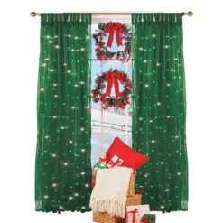 Collections Etc Light Up Magical Sheer Window Curtain Panel 13 Collections Etc Light Up Magical Sheer Window Curtain Panel -Home Decor Store GUEST f48175e0 7bc2 4d2d 9561 588963a080a7