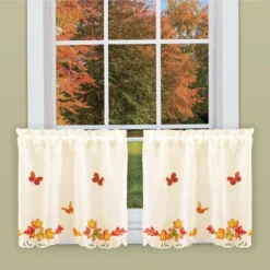 Collections Etc Fall Leaves Curtains