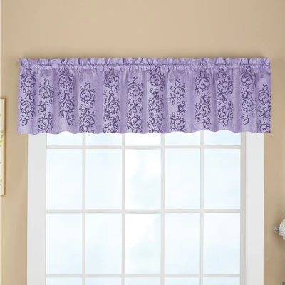 Collections Etc Thermal-backed Scroll Insulated Window Valance Blocks Light, Reduces Outside Noise And Provides Insulation From Heat And 3 Collections Etc Thermal-backed Scroll Insulated Window Valance Blocks Light, Reduces Outside Noise And Provides Insulation From Heat And
