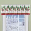 Collections Etc Snowman Family Valance With Red Check Border -Home Decor Store GUEST fc692146 49ff 4f76 aaa1 528d7cf1972c